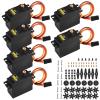 Aideepen [6-Pack] MG996R Metal Gear High Speed Torque Digital Servo Motor for JR RC Helicopter Car Boat Robot view 1