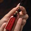 Raw ore red sand Dousha hidden soul talisman card to recruit wealth and fortune, turn good fortune into good fortune and ensure peace into Taisui view 4