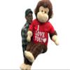 Big Plush Giant Stuffed Monkey with I Love You Shirt - Large 4-Foot Extra-Soft Animal - 48 Inches / 122 cm Heavy Weighted Plushie to Hug view 4
