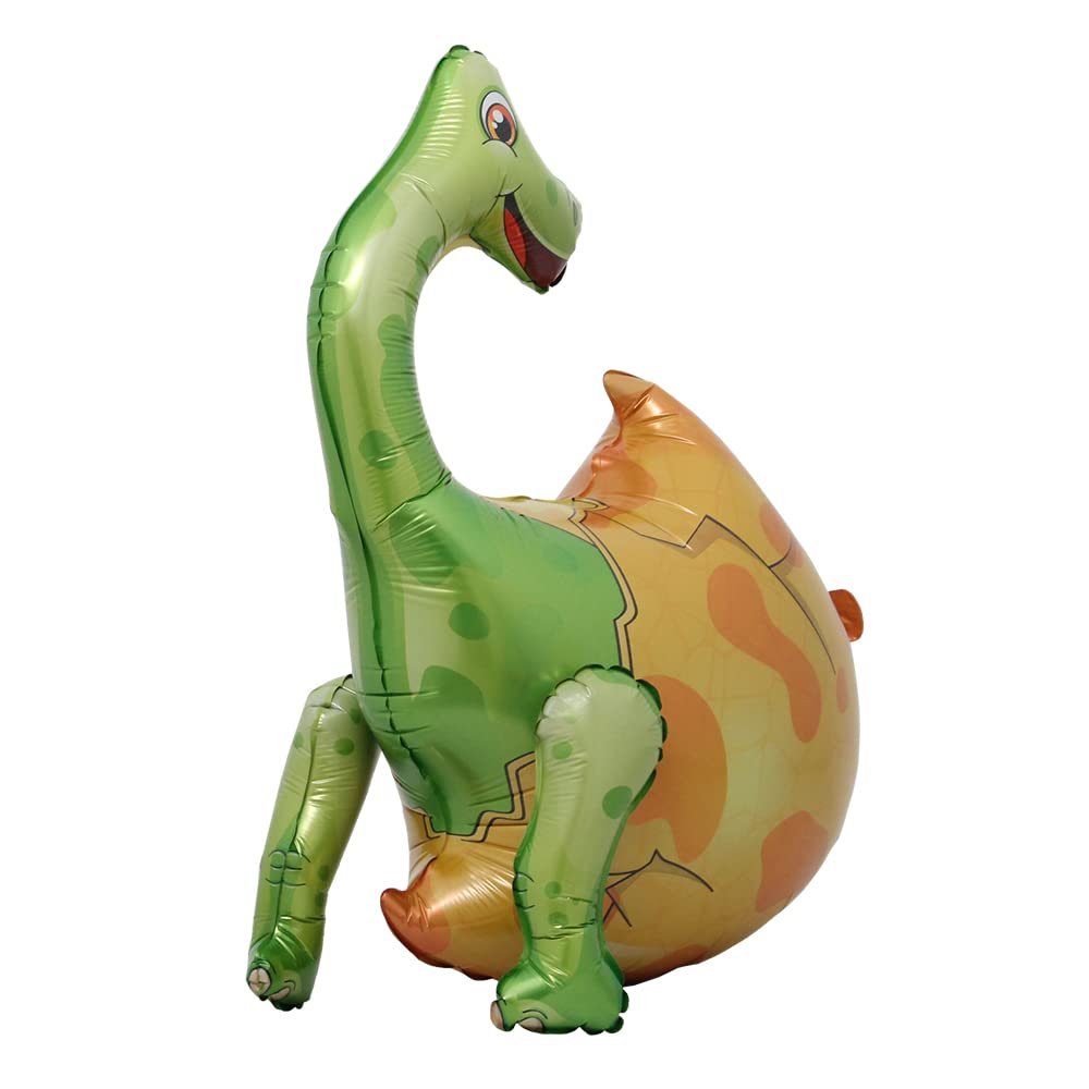 3D Standing cartoon dinosaur baby egg Foil balloon Tyrannosaurus Triceratops balloon baby shower toy Gifts Birthday Party Decorations (Brachiosaurus Egg)