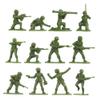 BMC Bucket of Army Women - Tan vs Green 100pc Female Soldier Playset - USA Made view 3