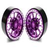 Treal 1.9 Beadlock Wheels Heavy Duty CNC Aluminum Crawler RC Wheel 4pcs-Set for 1:10 TRX-4 Axial SCX10 II SCX10 III(Purple) 116g/pc -Type C view 2