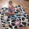 Artsadd Custom Blanket for Baby Boys Girls with Name Personalized Cow Print Blankets for Toddler Fuzzy and Fleece Soft Blanket Birthday Gifts for Kids 30"x40" view 3