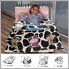 Artsadd Custom Blanket for Baby Boys Girls with Name Personalized Cow Print Blankets for Toddler Fuzzy and Fleece Soft Blanket Birthday Gifts for Kids 30"x40" view 4