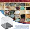 8 Pcs Cube Plastics Box with Base Specimen Box Plastics Toy Showcase Dolls Display Box for Countertop Table Action Figures Toys Rock Collectibles view 4