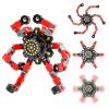 TOZONG 4 PCS Fidget Spinner Sensory Toys,Creative Top Spinning Stress Relief Hand Toy,Transformable Chain Mechanical Spiral Twister Fingertip Gyro Anti-Anxiety Toys for Adults and Kids view 2