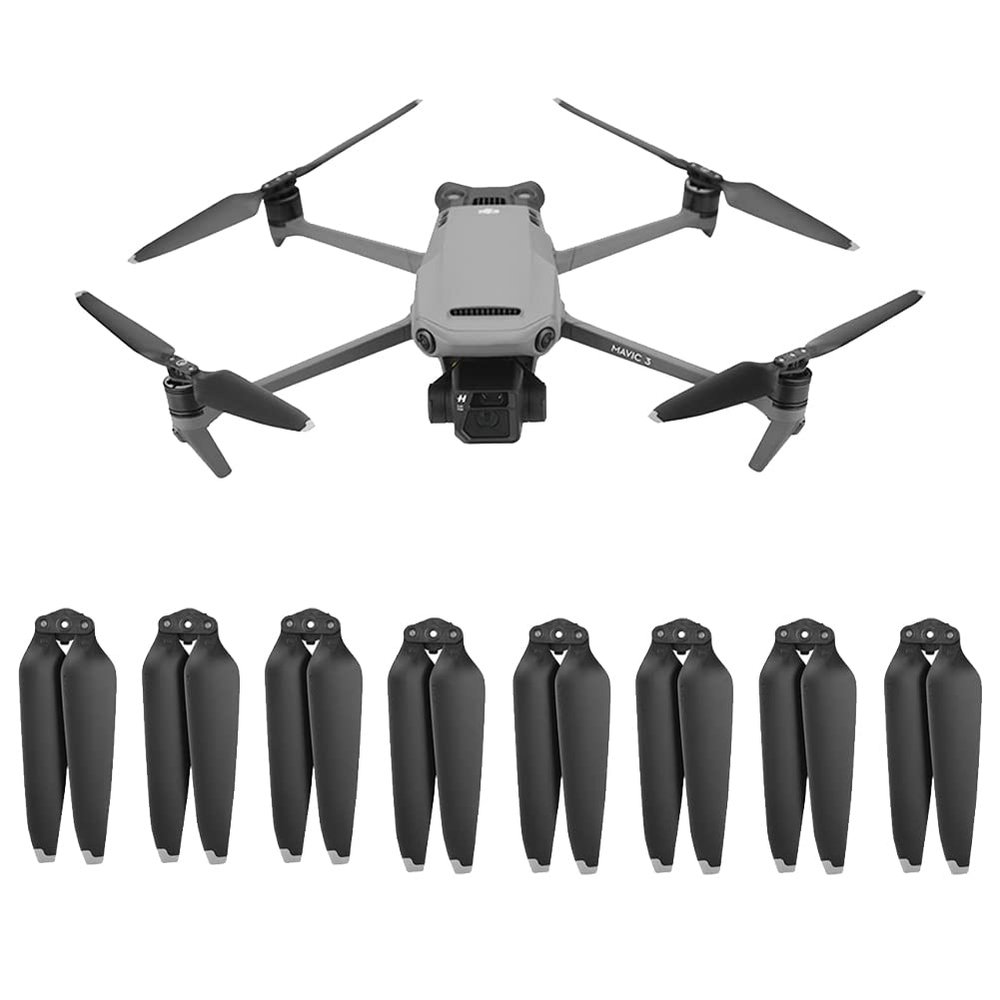 4 Pieces Mavic 3 Propellers 9453F Propellers Paddle Blades Compatible with DJI Mavic 3 DJI Mavic 3 Cine Drone (4 Pair Silver)