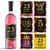 23rd Birthday Wine Labels - 23 Anniversary Bottle Labels 23rd Birthday - 2003 Wine Stickers Cheers to 23 Years - 23 Party Decorations - 2003 Party Favor view 1