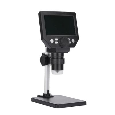TYZK Microscope Kit Microscope 4.3 Inch Large Base Display 8MP 1-1000X Continuous Amplification Magnifier Microscope Lens Adapters (Color : Al and Plastic Stent, Magnification : 1000X)