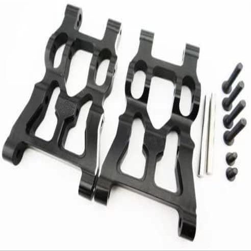 Aluminum Front or Rear Lower ARM with Shinning Silver Edge - 1PR Set Black for Savage XS Flux Mini Monster Truck Upgrade Parts