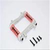 for 1/8 RC Car YETI XL Monster Buggy Aluminium Front Bumper Absorber - 1SET Silver view 1