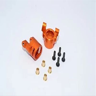 for 1/10 RC Car Wraith 4WD & RR10 Bomber Knuckle Orange Aluminum Front C-HUB - 1PR