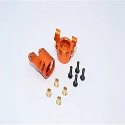 for 1/10 RC Car Wraith 4WD & RR10 Bomber Knuckle Orange Aluminum Front C-HUB - 1PR