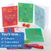 Baker Ross FE942 Christmas Threading Card Kits - Pack of 6, Make Your Own Christmas Cards, Introduction to Threading for Beginners, Educational Crafts for Kids view 3