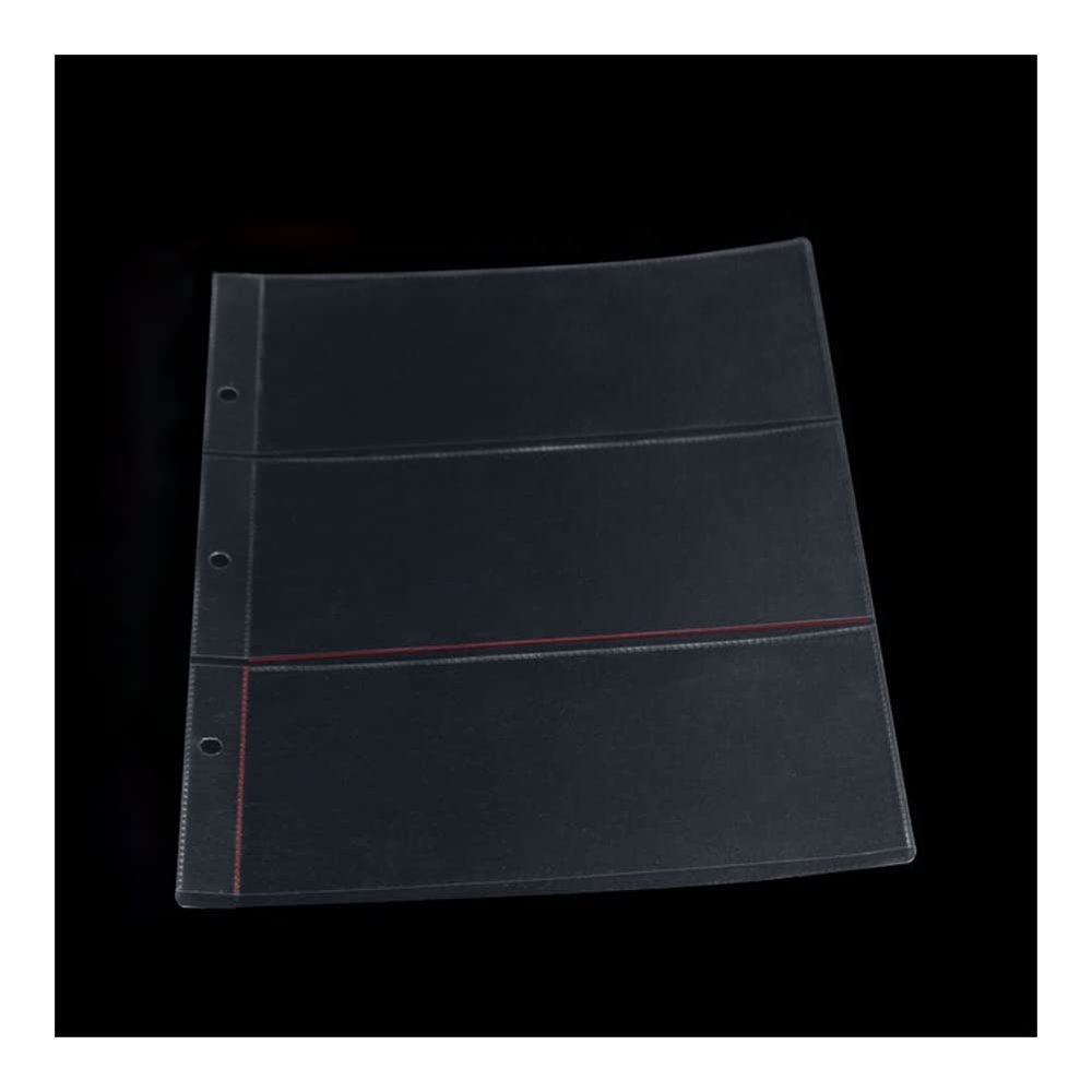 HANRUO 10 Pages/Batch Coin Photo Album PVC Collection Book Collection Coin Holder Protection Photo Album (Color : 3 Units-Paper Money)