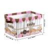 Deven Fun Bakery Sweet Personalized Large Storage Baskets for Organizing Shelves with Handle,Closet Decorative Storage Bins for Toy, Bathroom,Nursery,Home 1 Pack view 3