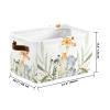 Deven Cute Animals Greenery Personalized Large Storage Baskets for Organizing Shelves with Handle,Closet Decorative Storage Bins for Toy, Bathroom,Nursery,Home 1 Pack view 3