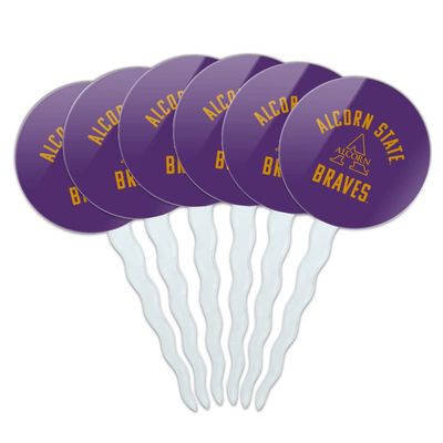 Alcorn Braves Cupcake Picks Toppers Decoration Set of 6