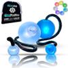 OrbPoi Pro Set - Orb Poi Pro w/LED UltraKnob Pro Handles - USB Rechargeable Contact LED Poi Balls w/40+ Color Modes & Patterns - LED Poi Spinning Balls w/Soft Durable Cases - Flow Arts Toy, UltraPoi view 1