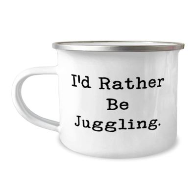 Beautiful Juggling Gifts, I'd Rather Be Juggling., Juggling 12oz Camper Mug From