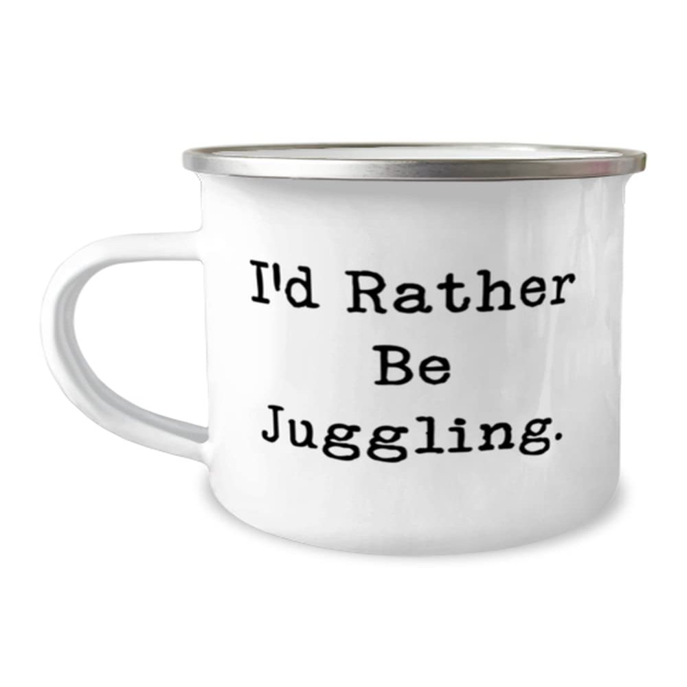 Beautiful Juggling Gifts, I'd Rather Be Juggling., Juggling 12oz Camper Mug From
