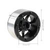 Rchobbytop 4pcs Aluminum 1.9 Beadlock Wheels RC Wheel Rim Hub w/Caps Locknuts for 1/10 RC Rock Crawler Truck TRX-4 Axial Wraith SCX10 SCX10 II RR10 Bomber RC4WD Gelande II D90 TF2 Gmade, Black/Red view 2