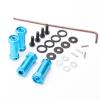 Rchobbytop Pack of 4 Aluminum 12mm Wheel Hub Hex Adapters 30mm Extension Offset Upgrade Parts for Traxxas Slash 4x4 HQ 727 1/10 RC Short Course Truck, Blue view 3