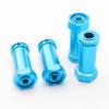 Rchobbytop Pack of 4 Aluminum 12mm Wheel Hub Hex Adapters 30mm Extension Offset Upgrade Parts for Traxxas Slash 4x4 HQ 727 1/10 RC Short Course Truck, Blue view 4