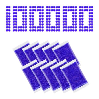 Gel Balls Blaster Ammo Splat Refill(7-8 mm,10 Packs,10000 Pieces Per Pack), Gel 7.5mm Blasters Bullets, Purple, for Ages 14+