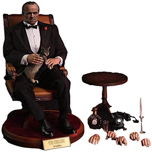 DAMTOYS DMS032 1/6 Scale Male The Godfather 1972 Vito Corleone 12 inch Collectible Action Figure, Multicolor, SJYT-001, Medium