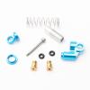 Rchobbytop 4-Pack Aluminum Shock Absorber Assembled Shocks Set with Spare Springs Full Metal Dampers Upgrade Parts for Axial SCX24 1/24 RC Crawler Car, Blue view 4