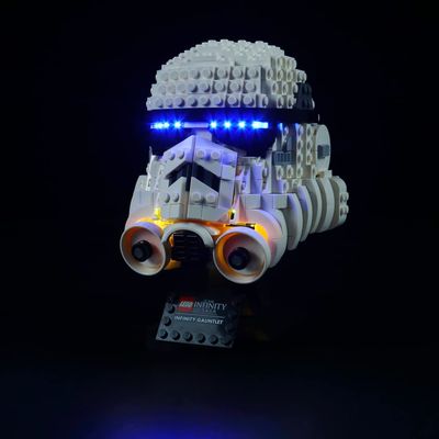 Brick Shine Light Kit for Stormtrooper Helmet 75276 (Model Set is not Included) (Remote)
