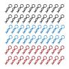Rchobbytop 60pcs RC Body Clips Universal R Pins for 1/8 1/10 Scale On Road Car Off Road Buggy Rock Crawler Truck Short Course Shell, Black & Red & Blue view 1