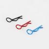 Rchobbytop 60pcs RC Body Clips Universal R Pins for 1/8 1/10 Scale On Road Car Off Road Buggy Rock Crawler Truck Short Course Shell, Black & Red & Blue view 3