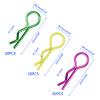 Rchobbytop 60pcs RC Body Clips Universal R Pins for 1/8 1/10 Scale On Road Car Off Road Buggy Rock Crawler Truck Short Course Shell, Purple & Yellow & Green view 2