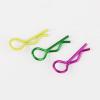 Rchobbytop 60pcs RC Body Clips Universal R Pins for 1/8 1/10 Scale On Road Car Off Road Buggy Rock Crawler Truck Short Course Shell, Purple & Yellow & Green view 3