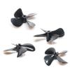 2Pairs Outboard 4-Blade Propeller 50x4mm/55x4mm/60x4mm High-Hardness Resin Fully Immersed Underwater CW+CCW Props Replacement Parts for RC Trawl Net Tug Bait Fish Lure Boat view 3