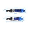 Rchobbytop RC Shock Absorber Set 4-Pack Front & Rear Oil Shocks Navy Blue Aluminum Shock Absorber Damper Upgrade Parts for Slash 1/10 4x4 4WD 2WD Rustler Stampede, Replacement for Part #5862 view 2