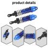 Rchobbytop RC Shock Absorber Set 4-Pack Front & Rear Oil Shocks Navy Blue Aluminum Shock Absorber Damper Upgrade Parts for Slash 1/10 4x4 4WD 2WD Rustler Stampede, Replacement for Part #5862 view 3