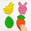 JoFAN 4 Pack Easter Fidget Sensory Pop Toys for Kids Boys Girls Toddlers Easter Basket Stuffers Stress Relief Gifts Party Favors view 2