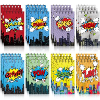 Containlol 24 Pack Mini Notebooks Party Supplies Favors Prize Piata Fillers Carnival Goodie Bag Stuffers Journal Notepad Teacher Classroom Rewards Supplies for Theme Birthday Party