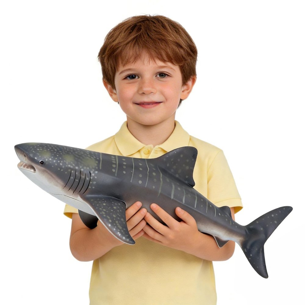 SmilerSmile Simulated Ocean Big Animal, One pc 16 Inch Soft Filled Rubber Sea Educational Toys (Whale Shark)