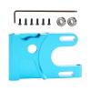 Aluminum Motor Mount and Bearing Replace Original Part # 03007 for HSP 1/10 RC Cars 94123 94103 94107 94110 94111 94112 94113 94115 94124 94170 Nitro Upgrade to Electric Powered, Blue view 1
