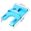 Aluminum Motor Mount and Bearing Replace Original Part # 03007 for HSP 1/10 RC Cars 94123 94103 94107 94110 94111 94112 94113 94115 94124 94170 Nitro Upgrade to Electric Powered, Blue view 2