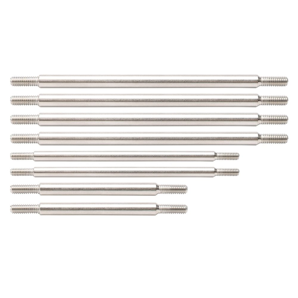 Rchobbytop 8pcs Stainless Steel Links Set 12.8" (324mm) Wheelbase Linkage Pull Rod for TRX-4 Defender 1/10 RC Crawler