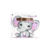Joyestore Pink Flower Elephant Personalized Storage Bins ,Baskets Cubes Organizer with Handle for Shelves Closet Nursery Toy 1 Pack view 3