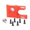 Aluminum Motor Mount Replacement Part # 03007 for HSP 1/10 RC Car Buggy Truck 94123 94103 94107 94110 94111 94112 94113 94115 94124 94170 Nitro Upgrade to Electric Powered, Red view 3