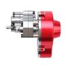 Rchobbytop RC Transmission Case Full Metal Assembled Center Gearbox with Steel Gear for Axial SCX10 / SCX10 II 90047 1/10 RC Rock Crawler Upgrade Parts, Titanium & Red view 4