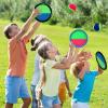 jxzdle Toss and Catch Game Set, Outdoor Games with 4 Paddles 4 Balls and 1 Storage Bag, Great Outdoor Toys/Gifts for Kids, Classic Beach and Yard Game view 3