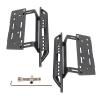 Rchobbytop RC Side Pedal 2-Pack 1:10 RC Crawler Step Pedals Heavy Duty Metal Side Board for Axial SCX10 SCX10 II 90046, Black view 1